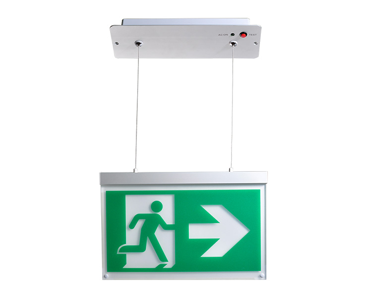 LE2916-B din aluminiu din aluminiu suspendat tavanul suspendat semne de ieșire montată