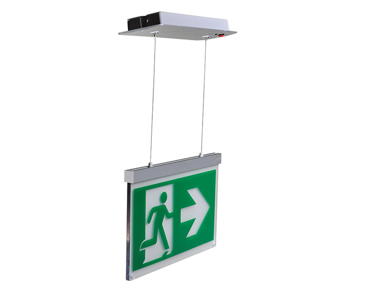 LE2916-B din aluminiu din aluminiu suspendat tavanul suspendat semne de ieșire montată