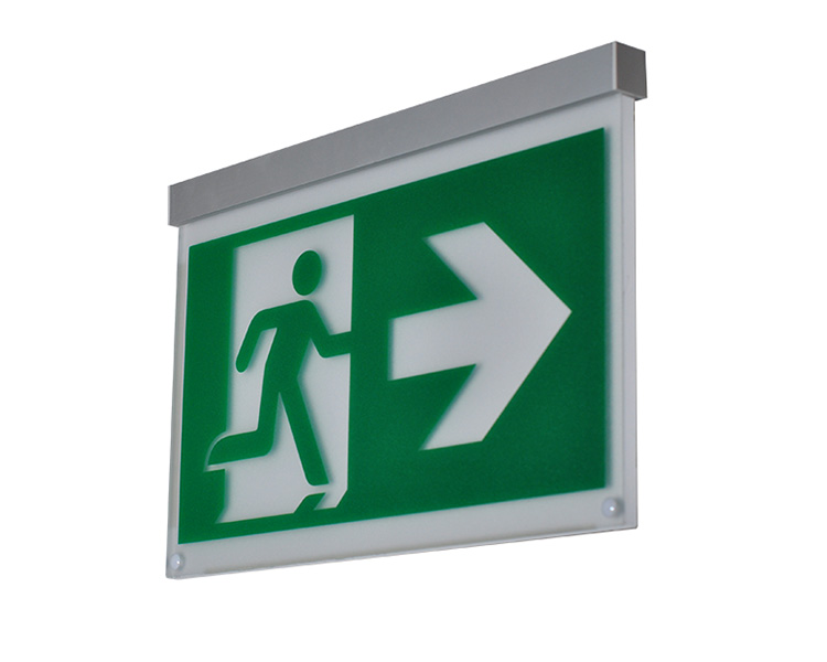 LE2916-B din aluminiu din aluminiu suspendat tavanul suspendat semne de ieșire montată