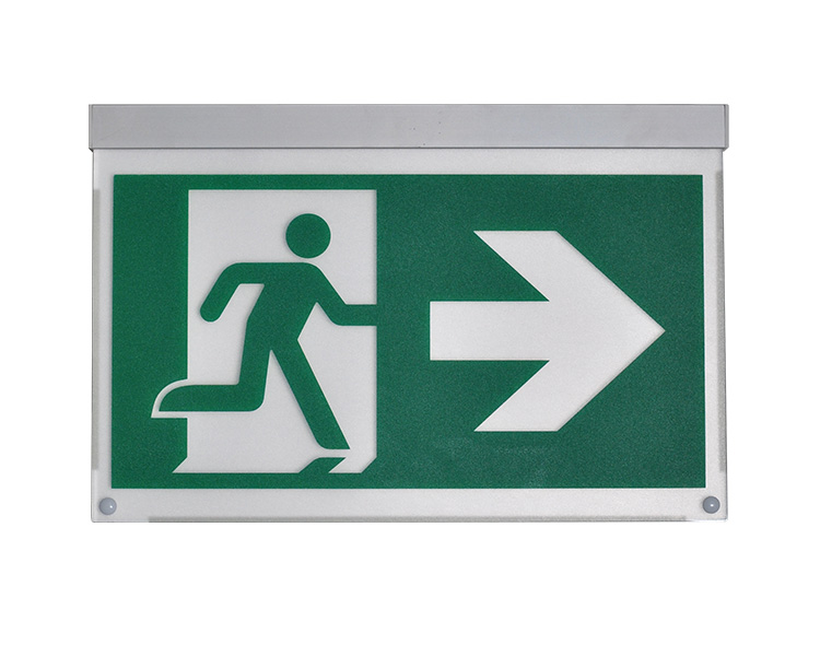 LE2916-B din aluminiu din aluminiu suspendat tavanul suspendat semne de ieșire montată