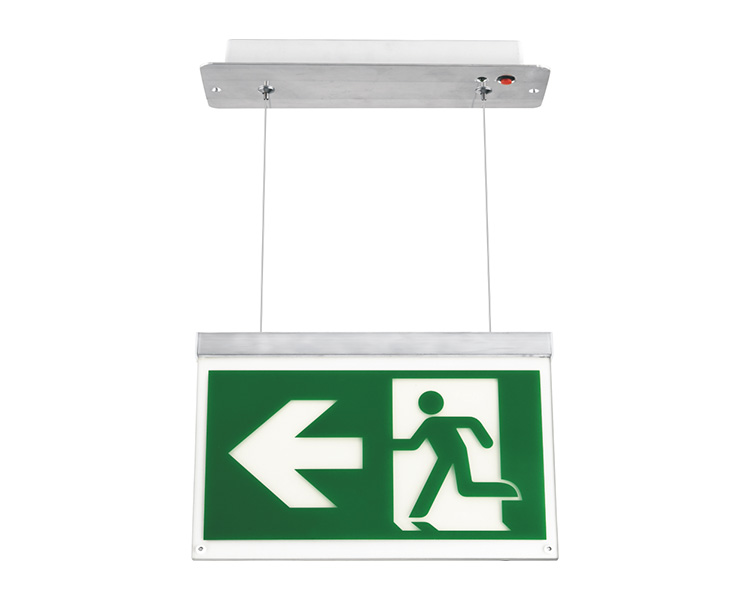 LE2916-B din aluminiu din aluminiu suspendat tavanul suspendat semne de ieșire montată