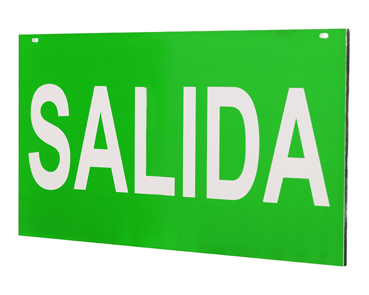 Panoul acrilic semn Salida