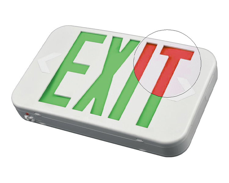 Ezxteu2bcwem (ezcxteu2bcwem)-BI-color compact Dimensiune semn de ieșire