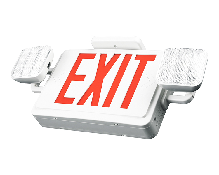 JLEC2RW-EXIT COMBO LUMINĂ DE URGENȚĂ cu litere roșii