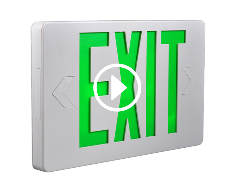 JLEED2GWEM-ULTRA GRE VERDE GREEN SEGN INCENDE